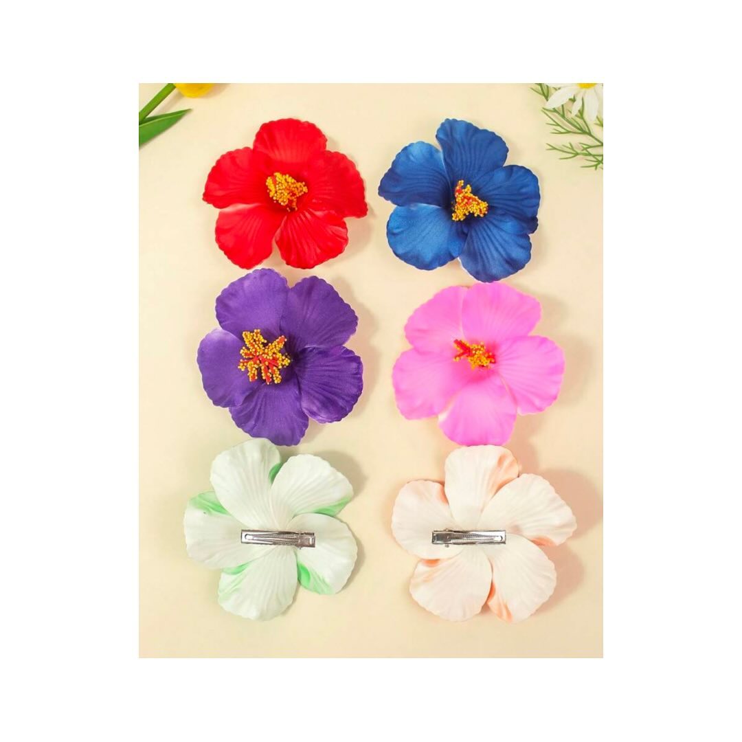 Summer Time 🌊⛱️🌻 Pinzas para el cabello con un estilo de flores 🌼🌸 , que te harán sentir en Hawái. En todos los colores .